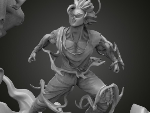 Goku vs Vegeta Modello di stampa 3D