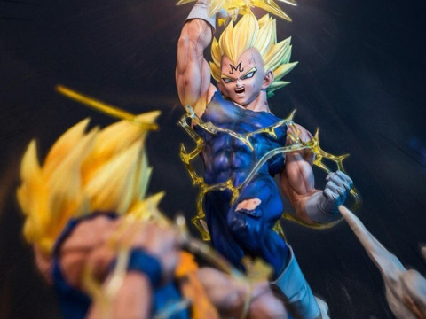 Goku vs Vegeta Modello di stampa 3D