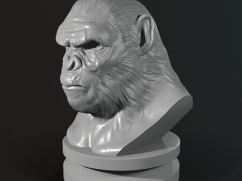 Koba Monkey Bust 3D printmodel