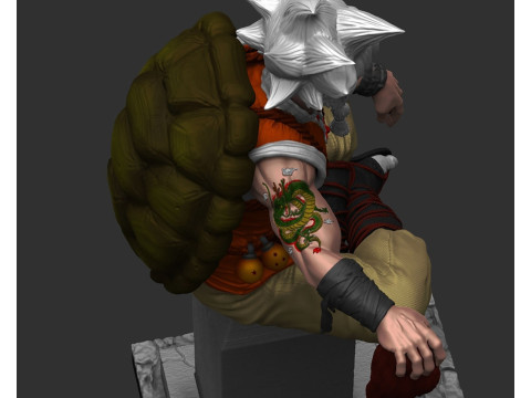 Maestro Goku Modello di stampa 3D