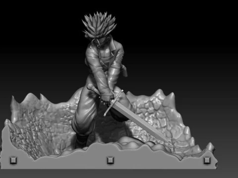 Mecha Frieza Vs Future Trunks 3D Print Model
