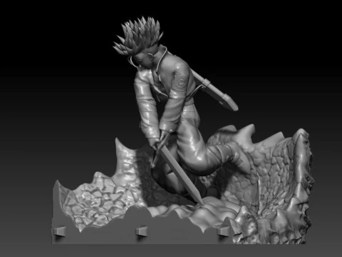 Mecha Frieza Vs Future Trunks 3D Print Model