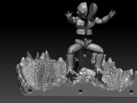 Mecha Frieza Vs Future Trunks 3D Print Model