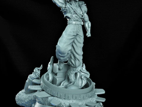 Trunks Dragon Ball Z 3D Print Model