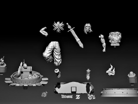 Badehose Dragon Ball Z 3D Druckmodell