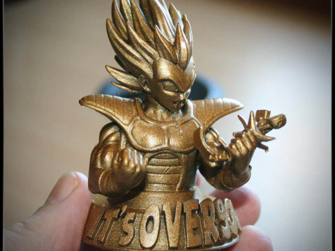 Vegeta Over 9000 Bust 3D Print Model