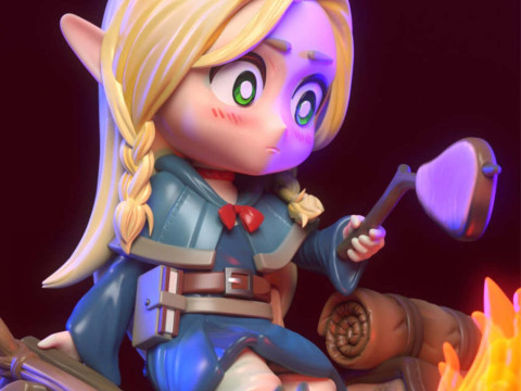 Chibi Marcille - Penjara Bawah Tanah Meshi Model Cetak 3D