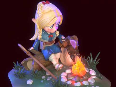 Chibi Marcille - Penjara Bawah Tanah Meshi Model Cetak 3D