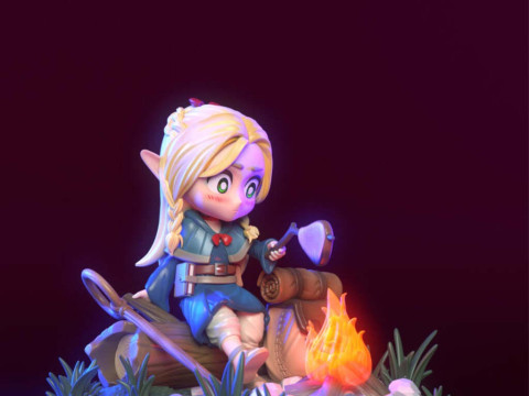 Chibi Marcille - Penjara Bawah Tanah Meshi Model Cetak 3D