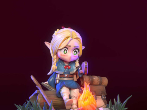 Chibi Marcille - Penjara Bawah Tanah Meshi Model Cetak 3D