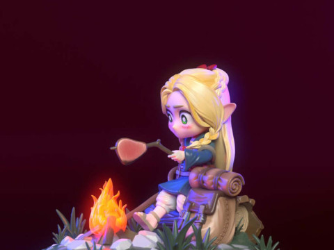 Chibi Marcille - Penjara Bawah Tanah Meshi Model Cetak 3D