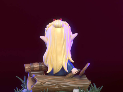 Chibi Marcille - Penjara Bawah Tanah Meshi Model Cetak 3D