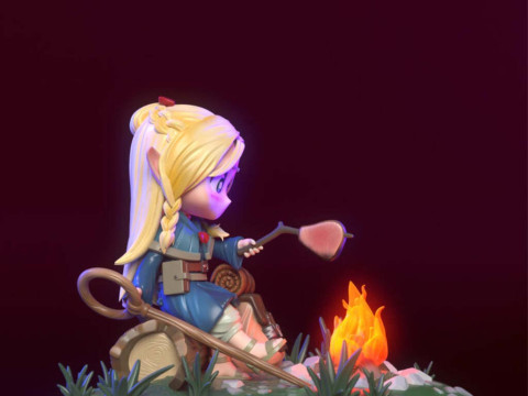 Chibi Marcille - Penjara Bawah Tanah Meshi Model Cetak 3D