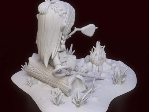 Chibi Marcille - Penjara Bawah Tanah Meshi Model Cetak 3D