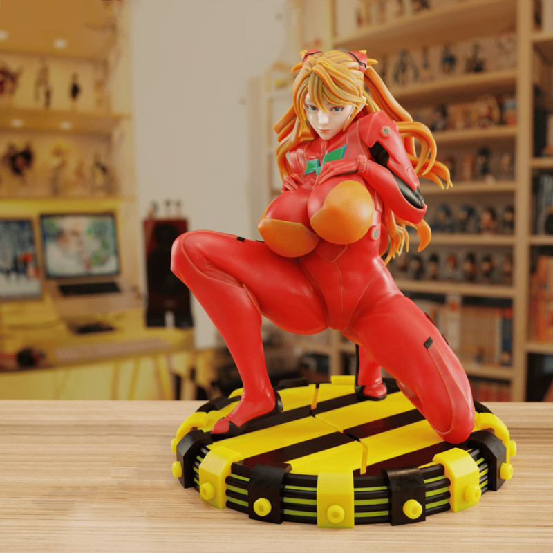 Asuka Evangelion Modèles 3D en vedette .c4d .max .obj .3ds .fbx .stl .blend 