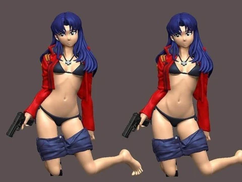 Misato Katsuragi 3D Print Model