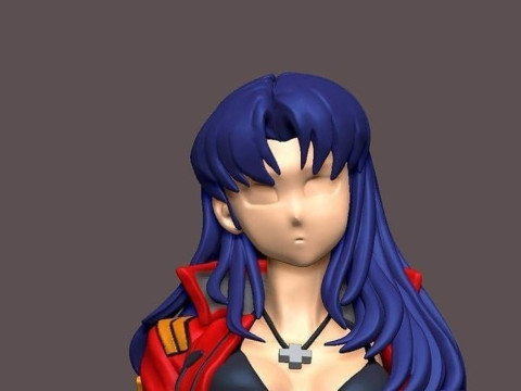 Misato Katsuragi Model Cetak 3D