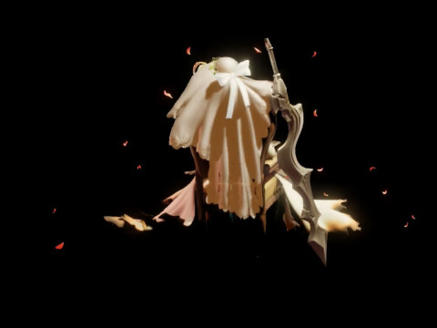 Versi Saber-Nero Claudius Bride Model Cetak 3D