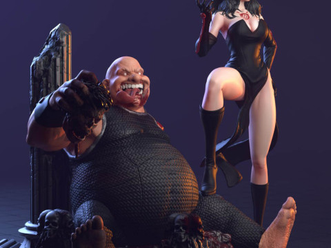Lust and Gluttony 3D Print Model
