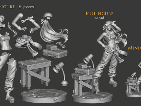 Winry Rockbell - Fullmetal Alchemist 3D Print Model