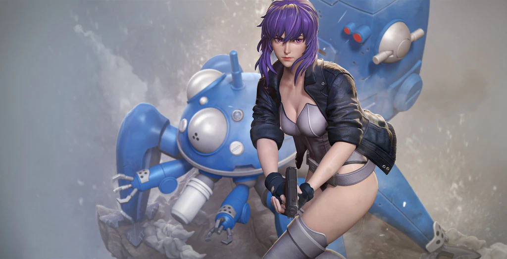 Motoko Kusanagi - Ghost in the Shell 3D Print Model .c4d .max .obj .3ds .fbx .stl .blend 