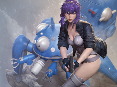 Motoko Kusanagi - Ghost in the Shell 3D Print Model