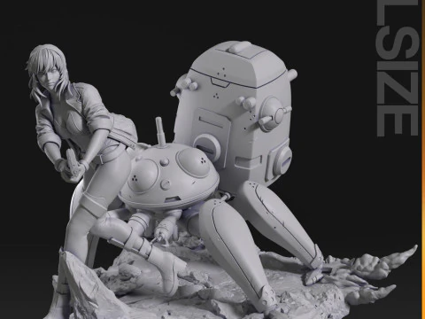 Motoko Kusanagi - Ghost in the Shell 3D Print Model