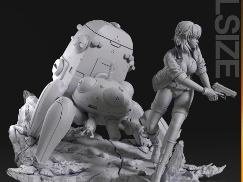 Motoko Kusanagi - Ghost in the Shell 3D Print Model