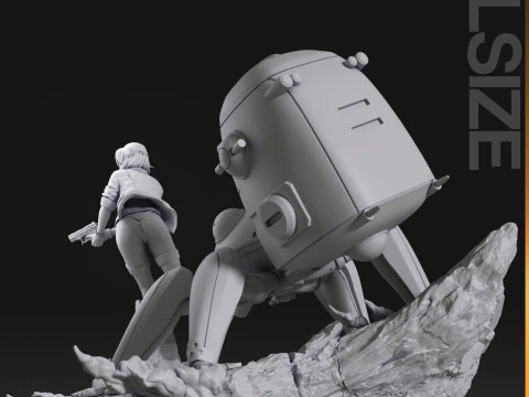 Motoko Kusanagi - Ghost in the Shell 3D Print Model