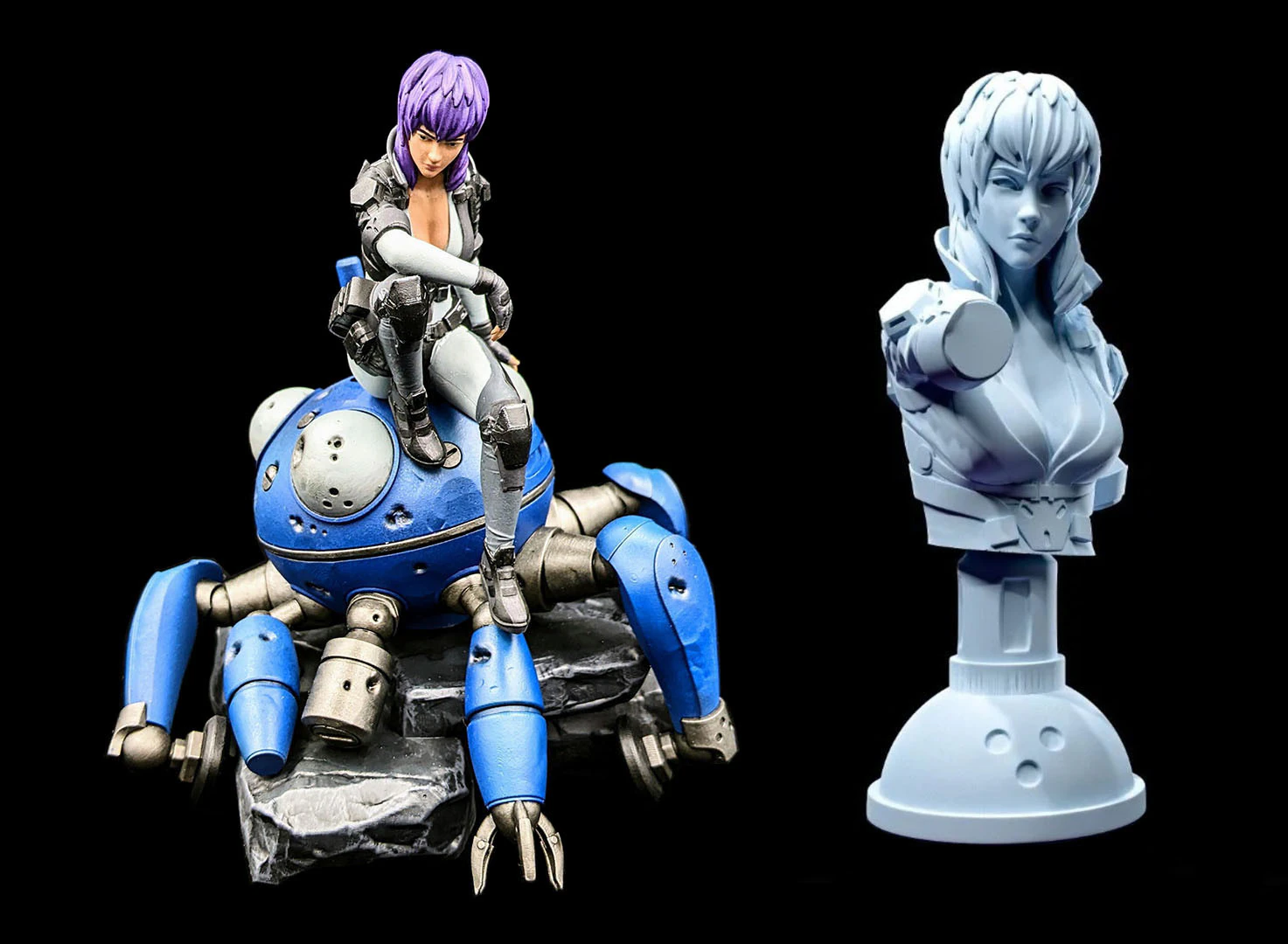 Motoko Kusanagi Figure 3D Print Model .c4d .max .obj .3ds .fbx .stl .blend 
