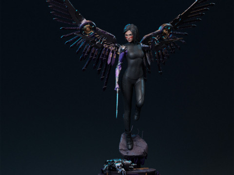Бойовий ангел Аліта 3D Принт Модель