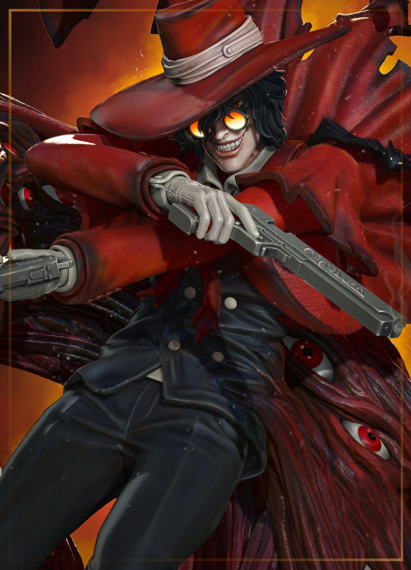 Alucard-Hellsing Modelo de Impressão 3D .c4d .max .obj .3ds .fbx .stl .blend 