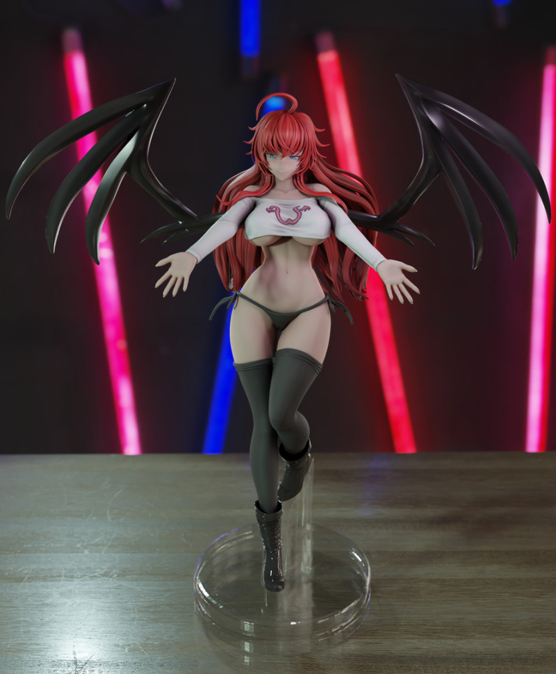 Rias Gremory 3D Print Model .c4d .max .obj .3ds .fbx .stl .blend 