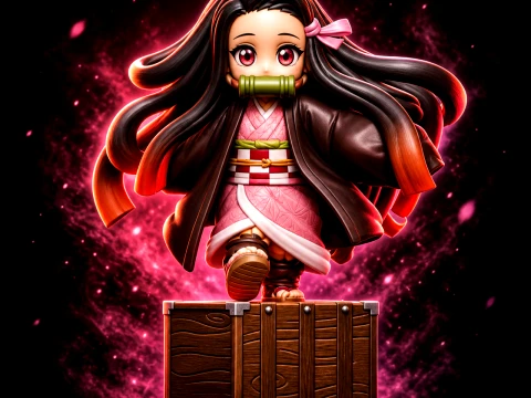 Chibi Nezuko: l'uccisore di demoni Modello di stampa 3D