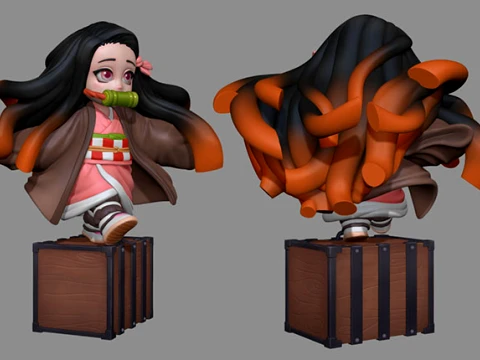 Chibi Nezuko - Demon Slayer 3D Print Model