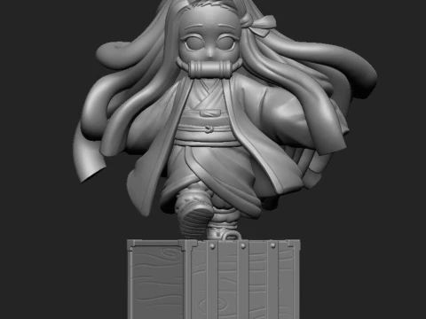 Chibi Nezuko - Demon Slayer 3D Print Model