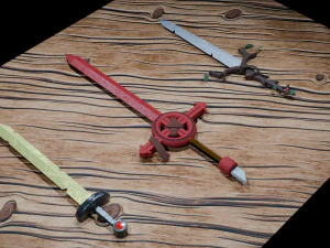 Fin Kılı&ccedil;ları - Kılı&ccedil; Escarlata-Kan-K&ouml;k 3D Model