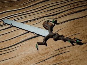 Finn Swords - Sword Escarlata-Blood-Root 3D 模型
