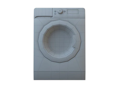 Washer Indesit 81282L 3D Model