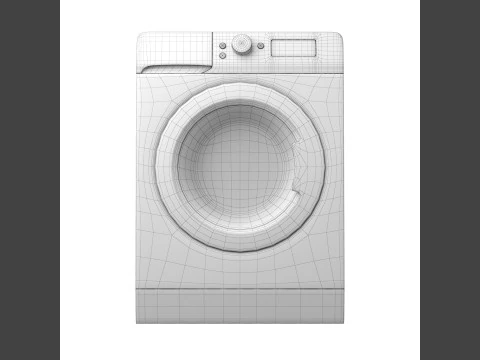 Washer Indesit 81282L 3D Model