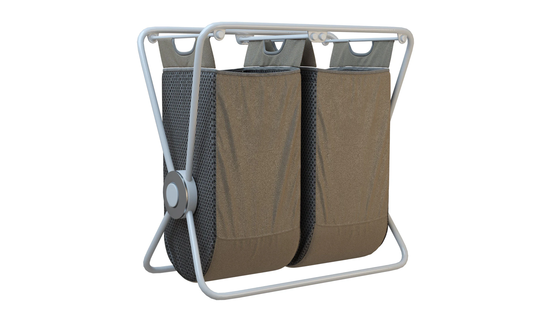 Cesta con marco en X Modelo 3D .c4d .max .obj .3ds .fbx .stl .blend 