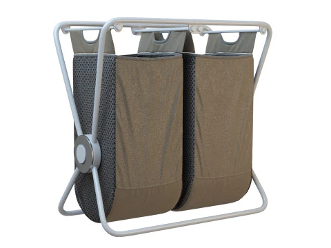 Cesto con telaio a X Modello 3D