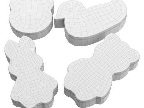 Sima Land Sponges 3D Model