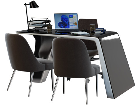 Office Desk 3D Model