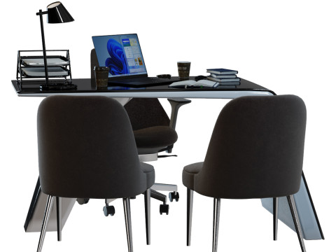 Office Desk 3D Model