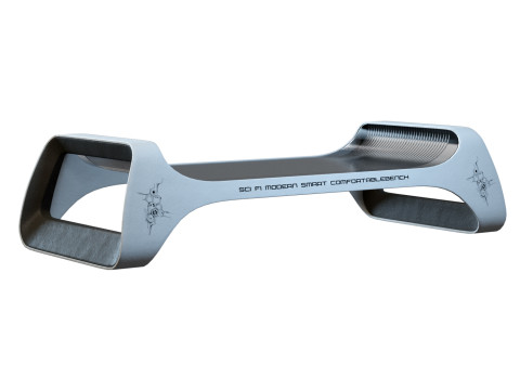Futuristic Bench Modelo 3D