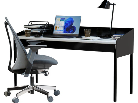 Office Workplace 3D Model