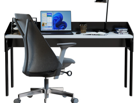 Office Workplace 3D Model