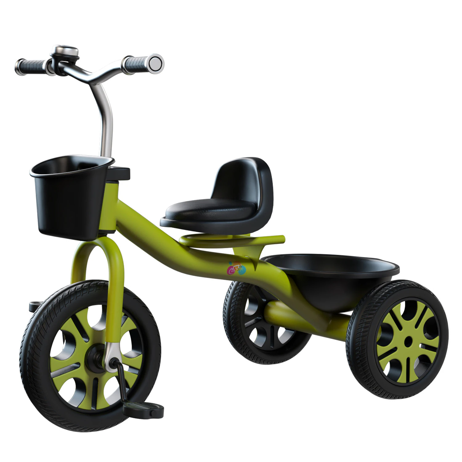 Childrens Tricycle Toy 3D Model .c4d .max .obj .3ds .fbx .stl .blend 