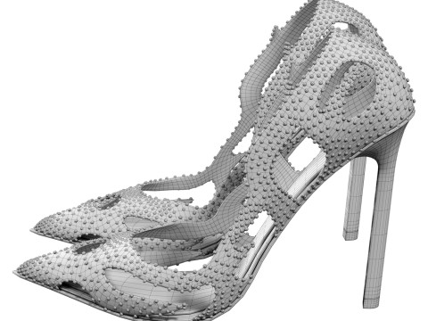 Heels Inferno Gianvito Rossi 3D Model